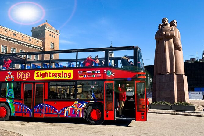 24h Riga Sightseeing Red Bus Grand Tour - What the ride feels like: open-top views, headphones, and a clear route