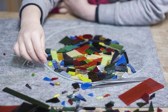 Make your own Plate: Glass Mosaic Workshop - Entering Glass Point, a creative workshop in Riga