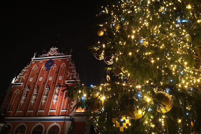 Riga Christmas Stories Small Group - Stop 1 at Riga Cathedral: the Christmas market, music, and local treats