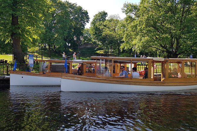 Riga City Canal & Daugava River Premium Boat Tour with Audioguide - Kronvalda Park and the Latvian National Theatre, calmer and cultural