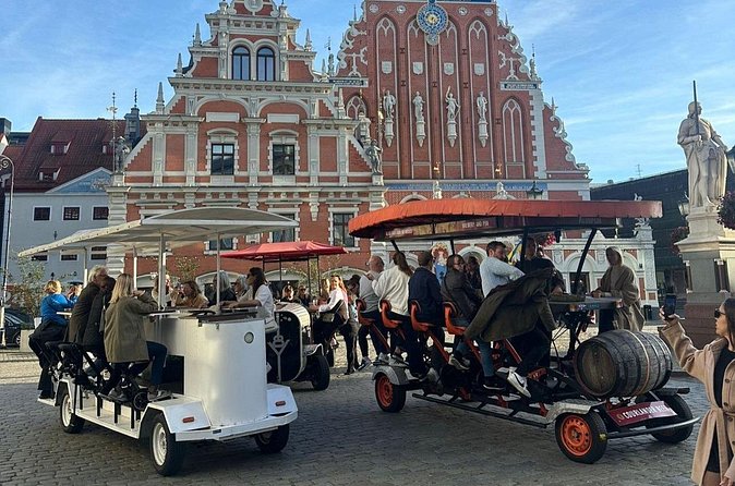 Riga Prosecco & Beer Bike Tour - Guide and driver vibe, plus playing your own music