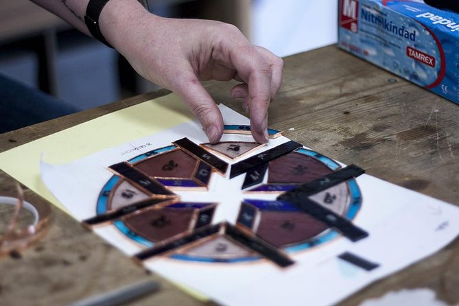Tiffany Technique Workshop - A real takeaway from the experience: the finished birds