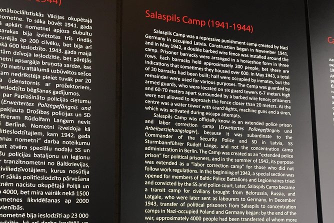 Visit of Salaspils Memorial Ensemble - Timing that respects the site hours (12:00 PM to 3:00 PM)